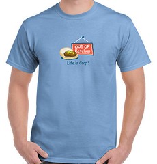 Life is Crap Out of Outdoor Summer BBQ Grill Womens or Mens Crewneck T Shirt Tee