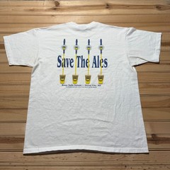 Vintage 90s Brass Balls Saloon Beer Restaurant Ocean City Maryland T-Shirt Large