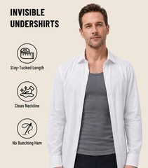 Men’s Tank Top Undershirts Micromodal Sleeveless Tag Free Moisture-Wicking A-…