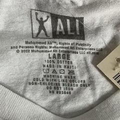 Muhammad Ali Graphic T Shirt Mens Large Boxing Legend 100% Cotton NEW