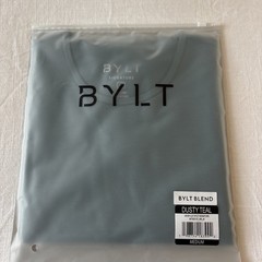 BYLT Signature Basics Men’s S/S Blend, Size Medium Drop Cut Shirt NWT Dusty Teal