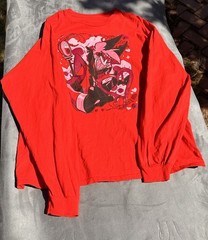 Alastor Radio Demon Valentines Hazbin Hotel LS Red T Shirt XL single stitch 90’s