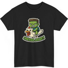Funny Chicken Jockey T Shirt, Gamer Chicken Ride Games Unisex Kids Adult Top