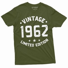 Vintage 1962 Limited Edition T-Shirt Personalized Gift Tee 40th 50th 60th Tee