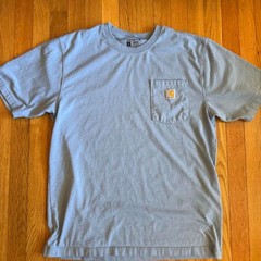 Carhartt Men’s 3 Medium T-shirt Bundle Blue & Green Force Light Blue Pocket Tee