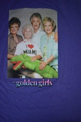 Golden Girls Mens Crocodile Graphic Group Photo Tee Shirt New M, L, 2XL, 3XL