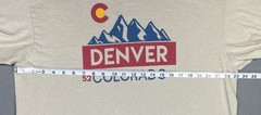 Denver Colorado 5280 Mens T-Shirt Size XL Off-White Short Sleeve