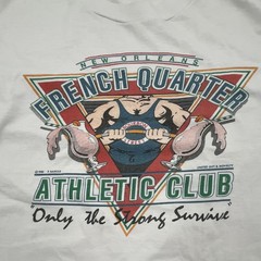 Vintage New Orleans French Quarter Athletic Club T-Shirt Large VTG