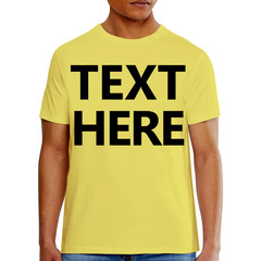 Hanes 5180 Men’s T-Shirt – Custom Print – Add Any Text – Personalized Tee