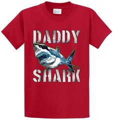DADDY SHARK Cotton Printed Tee Shirt Regular and Big and Tall Sizes