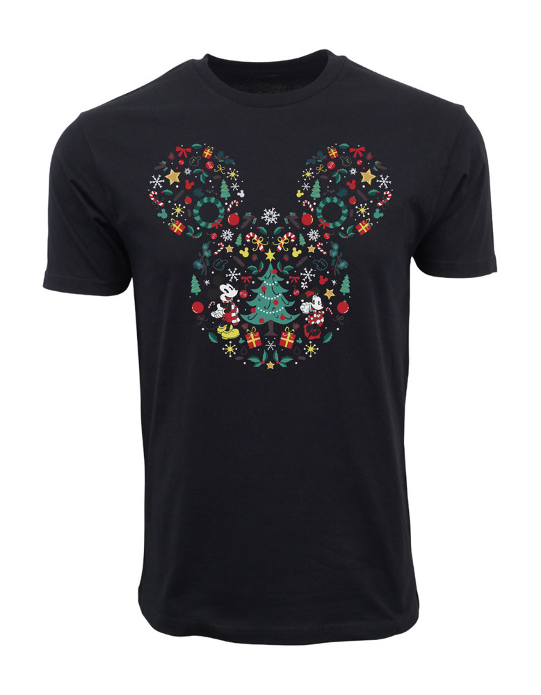 DISNEY MICKEY MOUSE CHRISTMAS MENS T SHIRT