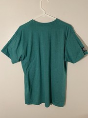 Blade + Blue T Shirt Mens Large Green Pocket Tee Made In USA Cotton Poly Casual
