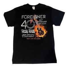 Foreigner 40th Anniversary Tour 2017 T-Shirt Mens Medium