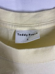 Teddy Fresh Shirt Mens Large Yellow Colorful Logo Crew Neck Short Sleeve Skater