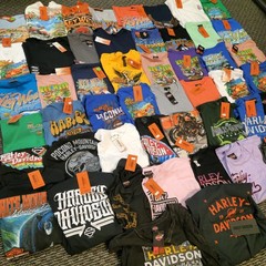 Lot of 50 Harley Davidson Dealership TShirts Bulk Reseller Bundle Mixed Size NWT