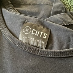 Cuts T-Shirt Lot Multicolor Curve-Hem & Split-Hem XL/L Sizes