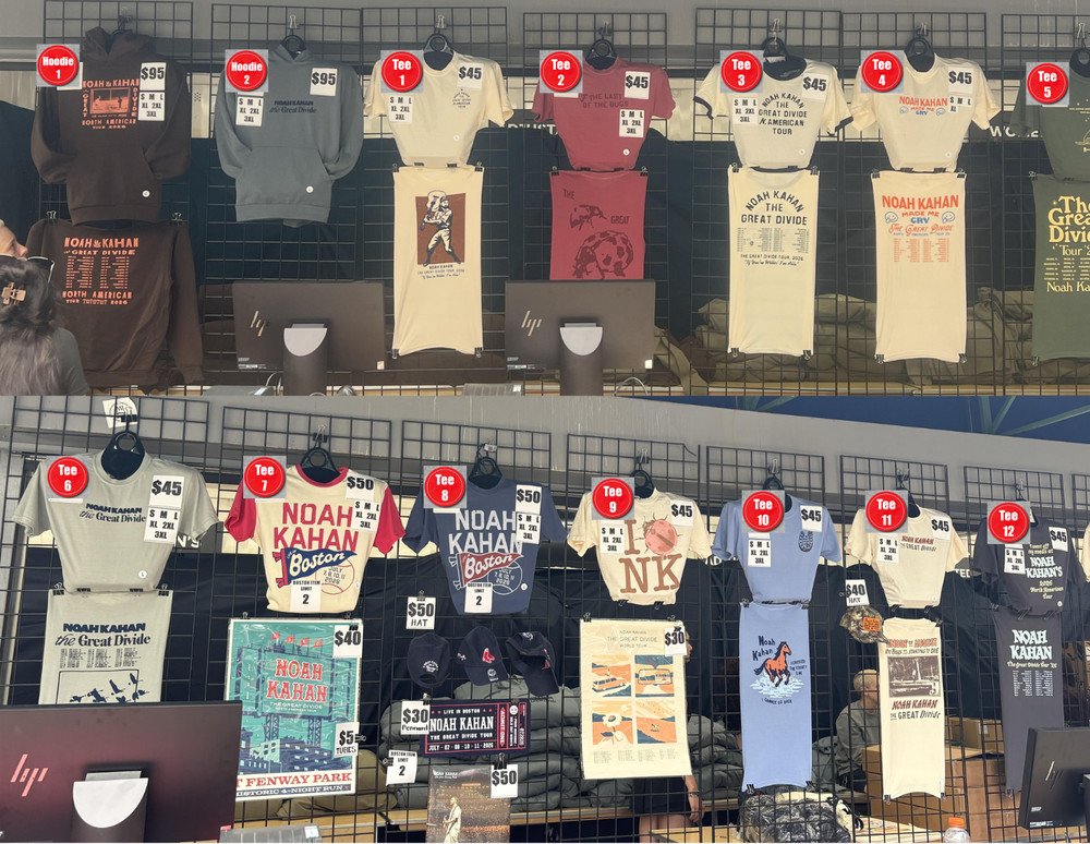 Noah Kahan Boston Fenway Park July 7 8 10 11, 2026 Merch Tee, Hoodie