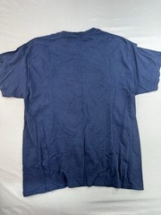 Captain America Shield T-Shirt Navy Blue Graphic Print Mens Size Large Read