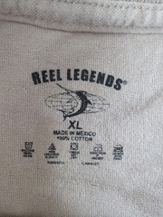 REEL LEGENDS Red Fish T-shirt Double-Sided Graphics L/S Men’s Size XL
