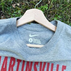 Nike Martinsville Pride USA College Graphic T Shirt Marl Grey (S)