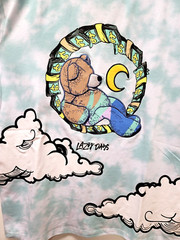 New! BKYS Lucky Charm Men’s Teddy Bear Quality Top T-Shirt Tie Dyed Style Mint
