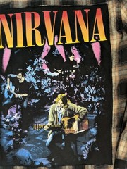 WEIV Los Angeles Custom Nirvana Rock Band Flannel Shirt Men’s L
