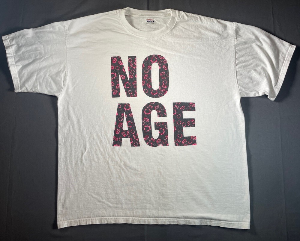 No Age Shirt Adult 2XL The Smell Los Angeles Band Tee Pink Floral Pattern