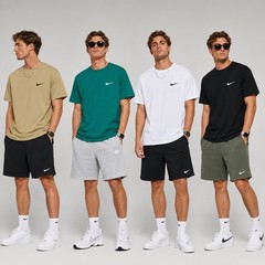 Nike Tiny Swoosh Tee 180G Sorona Men Crew T-Shirt 4 Colors L-4XL Sport Top