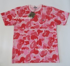 A BATHING APE Men’s ABC CAMO PILE JACQUARD ONE POINT TEE 1L30109005 b