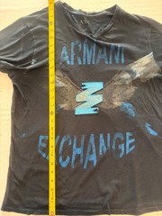 Armani Exchange Men’s Black Graphic T-Shirt Size Large