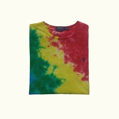 RALPH LAUREN POLO VTG Y2K RETRO BEACH CLASSIC OUTDOOR TIE DYE T SHIRT SZ L