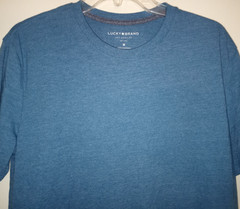 😃Lucky Brand SUPER SOFT – BEAUTIFUL BLUE Short Sleeve Men T-Shirt M NWOT NEW