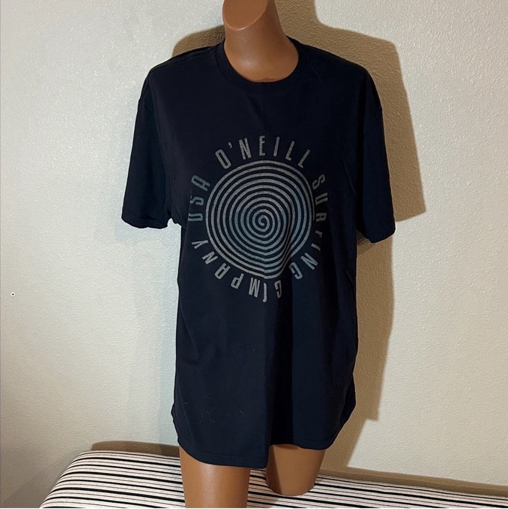 O’Neill Premium Tee Men’s Black Graphic Logo Crew Neck Short Sleeve T-Shirt L