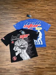 Hellstar tee shirt Men’s Klein Blue Cotton NEW