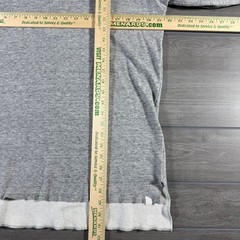 On The Byas Henley Shirt XL Grey Longer Length Layered Hem Long Sleeve