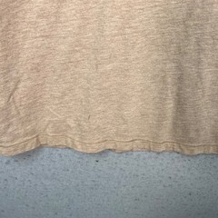 Banana Republic Mens Medium Beige & Brown Raglan Long Sleeve T-Shirt