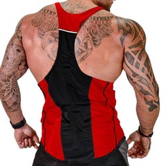 Men’s Gym Tank Top Muscle Shirt Sleeveless T Shirt Workout Fitness Training Tee