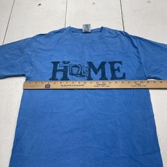 ComfortWash Home Oklahoma Shirt Mens Medium Blue Graphic Tee Ring Spun Cotton