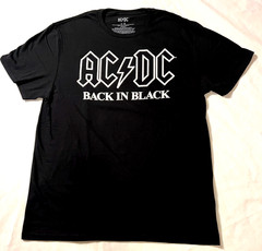 AC / DC “Back In Black” T-shirt Classic Hard Rock Band Men’s