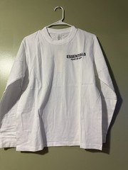 New Trend Long Sleeve Cotton Jersey Tee Black Beige White ESS3NTIALS