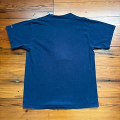 Vintage Whale Nature Art T-Shirt Men’s Size L Navy Blue 1990s Embroidered
