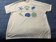 3X T Shirt with Seashells And Starfish