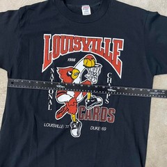 Vintage 1986 college Louisville Cardinals National Champs T Shirt USA Large