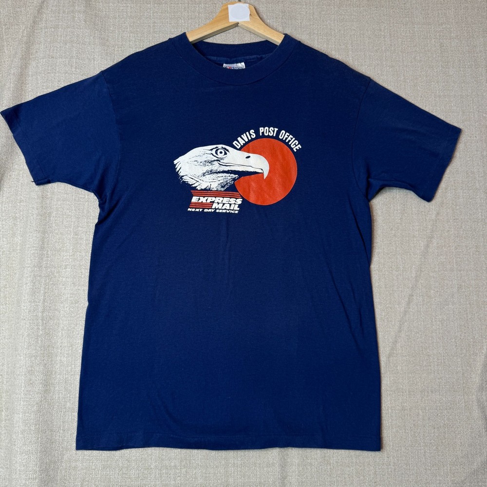 Vintage Davis Ca Post Office T Shirt Large Fits like Small Medium 90s USA VTG