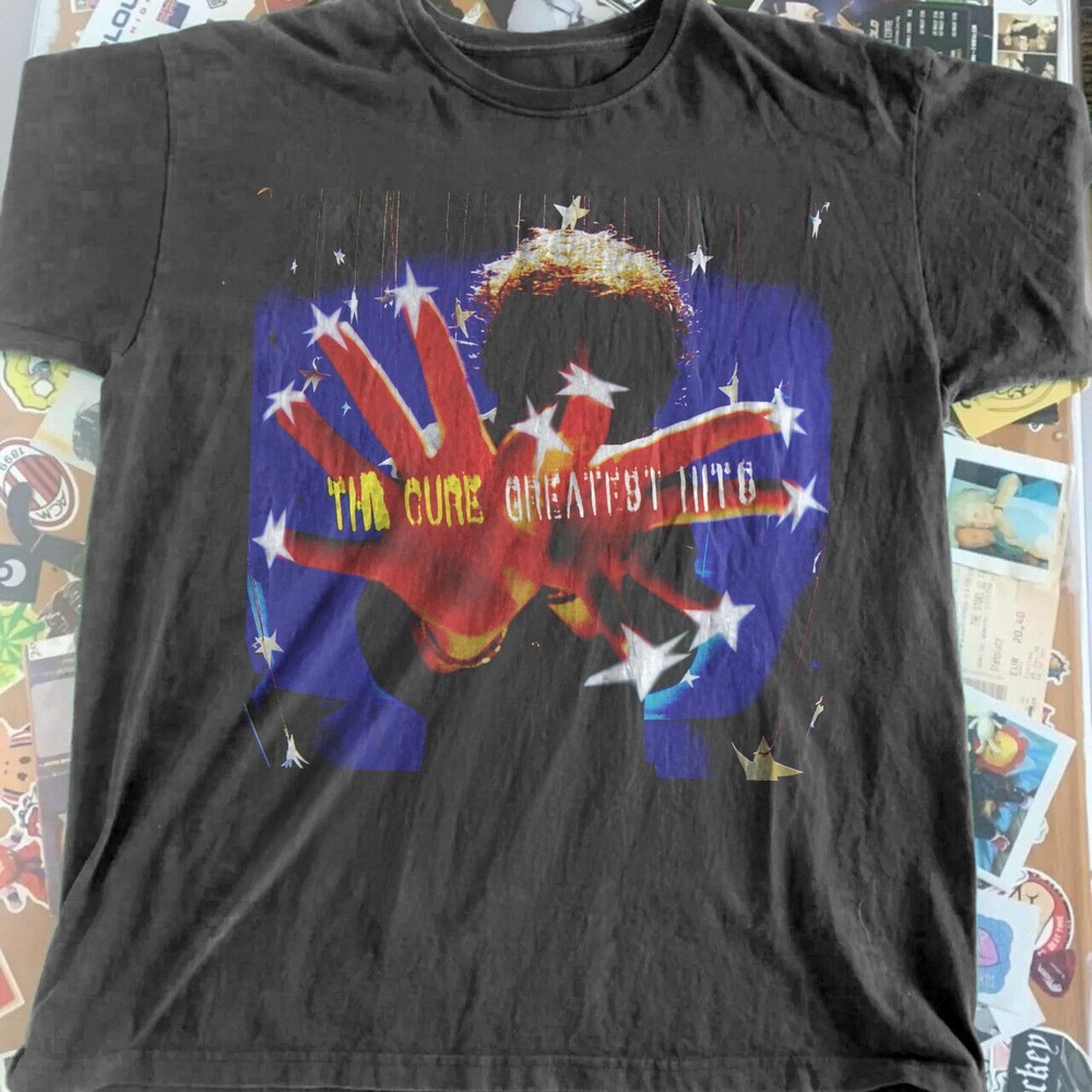 The Cure Greatest Hits Unisex Black Cotton T-Shirt