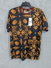 Fresh Prince Of Bel Air, Black And Gold T-Shirt, Digital Print, Size Large