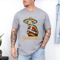 Smiguel Mexican Sombrero Funny Mexican Culture Mashup T-Shirt