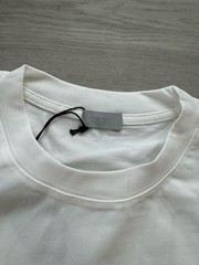 Dior Embroidered Logo White T-shirt Sz M