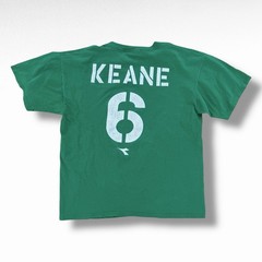 Rare Vintage Diadora Roy Keane Ireland Soccer T-Shirt Green Size Medium 90s Y2K