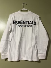 New Trend Long Sleeve Cotton Jersey Tee Black Beige White ESS3NTIALS